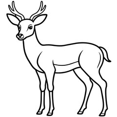 deer silhouette vector