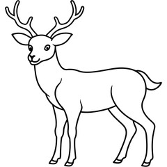 deer silhouette vector