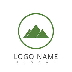Mountain logo vector template symbol design