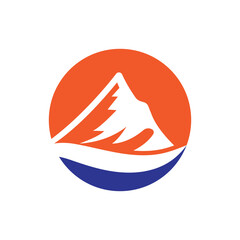 Mountain logo vector template symbol design