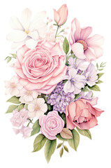 PNG  Bouquet of pink and white flowers pattern petal plant.