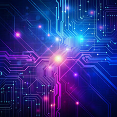blue and purple technology background circ
