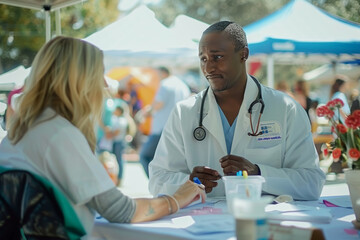 Volunteer Doctor at Community Health Fair