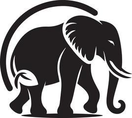 elephant silhouette vector