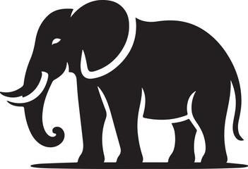 elephant silhouette vector