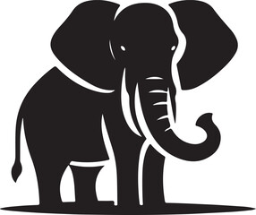 elephant silhouette vector