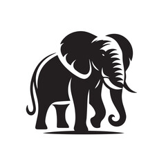 elephant silhouette vector