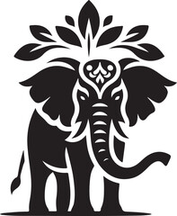 elephant silhouette vector