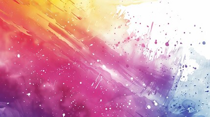 vibrant abstract watercolor background with dynamic brushstrokes and splatters energetic modern illustration