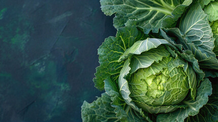 Obraz premium The background features a fresh vegetable. It's a vibrant and healthy addition to any diet.