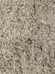 A fluffy beautiful carpet. Copy space. Flat lay, top view. - 786572707
