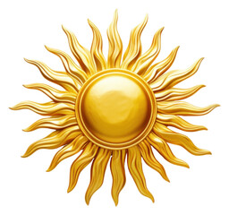PNG Sun jewelry brooch gold. AI generated Image by rawpixel. - obrazy, fototapety, plakaty
