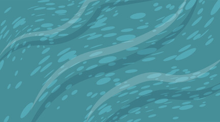 Horizontal abstract summer background with imitation of sea water, splashes and waves