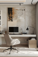 Contemporary Workspace: Chic Home Office