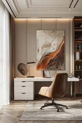 Contemporary Workspace: Chic Home Office