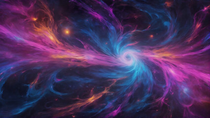 Fototapeta premium A wallpaper with abstract cosmic energy flow patterns, showcasing swirling energy streams and cosmic phenomena in cosmic colors like cosmic blue, nebula pink, and celestial purple ULTRA HD 8K