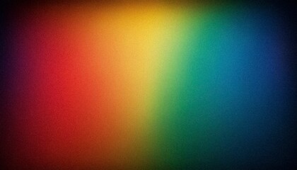 Obraz premium Vibrant rainbow gradient background with grainy texture