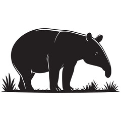 Tapir design vector illustration, Creative Tapir logo design concept template.