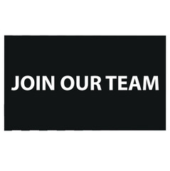 Join our team banner on speach bubble
