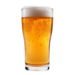 Copo de cerveja fundo transparente