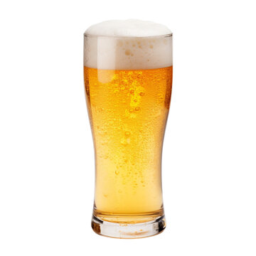 Copo de cerveja fundo transparente