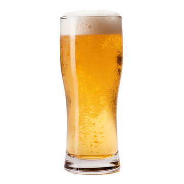 Copo de cerveja fundo transparente