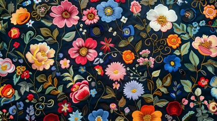 Fototapeta na wymiar Traditional cashmere floral background