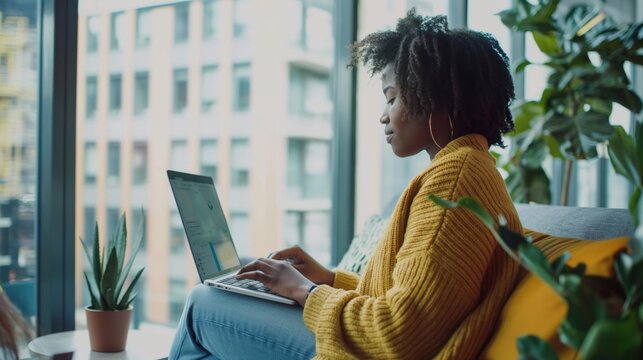 Maximizing productivity and efficiency through organized digital workflow in a modern bright office workspace