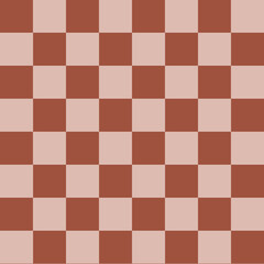 popular checker brown chess square abstract background. Chessboard seamless pattern