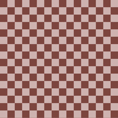 popular checker brown chess square abstract background. Chessboard seamless pattern