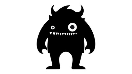 funny shape of cartoon devil