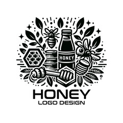 Honey Vector Logo Design