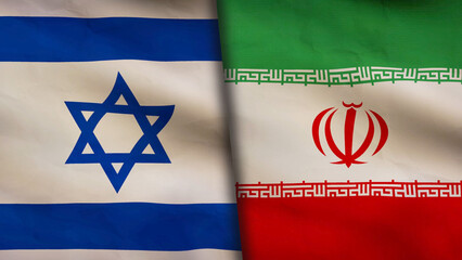 Iran and israel flag