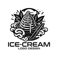 Ice Cream Vector Logo Design