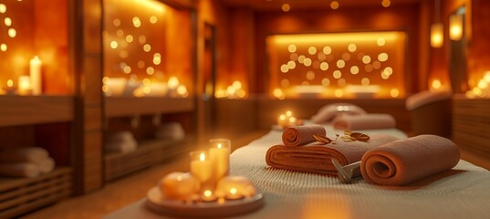 Relaxing Spa Haven: Where Serenity Welcomes You - obrazy, fototapety, plakaty