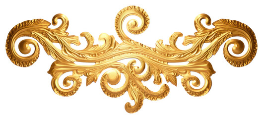 PNG  Ribbin jewelry pattern gold - obrazy, fototapety, plakaty