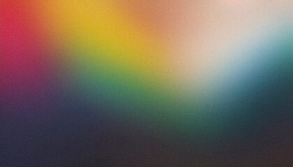 Rainbow gradient with grainy texture background