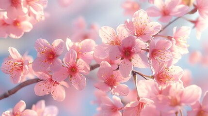 Spring Cherry Blossom Background,春の桜の背景,Generative AI