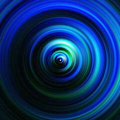 Colorful radial motion effect. Abstract rounded background. Color curves and sphere. Multi color gradient rings and circles wallpaper. Colored texture backdrop and banner.