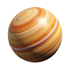 Jupiter planet isolated on white background. 3d render.