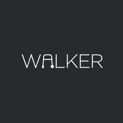 Vector walker text logo design