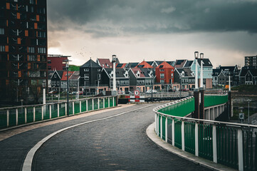 Architecture of the city of Zaandam in the Netherlands.