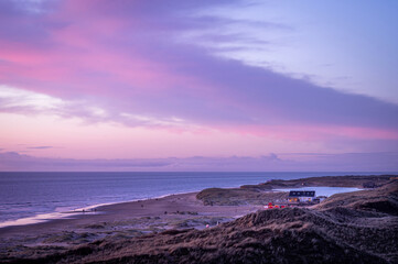 Fototapeta premium Landscape of North Holland, Western Europe.
