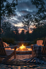 Adirondack Fire Pit Retreat