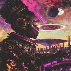 Spectacular Space Journey: Afrofuturism Space Racer