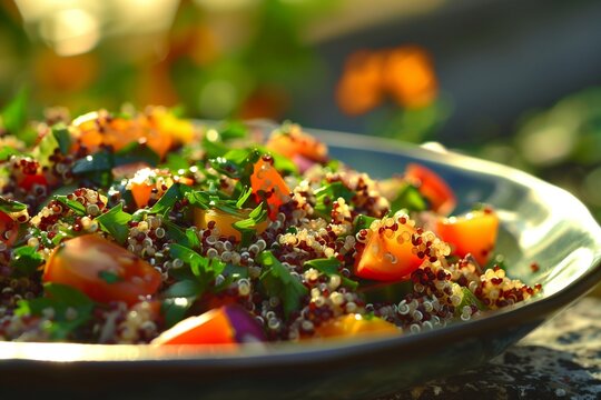 Sustainable Gourmet: Mediterranean and South American Quinoa Salad for Earth Day 
