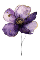 PNG Tiny purple flower accessories accessory anemone - obrazy, fototapety, plakaty