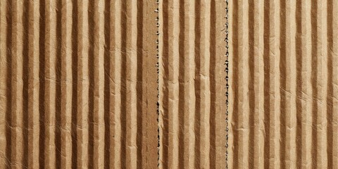 Detailed shot of a brown corrugated wall, suitable for industrial or construction themes