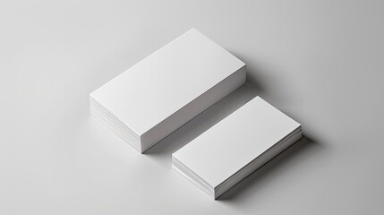business cards arranged against sleek, minimalist backgrounds, capturing the essence of modern professionalism.