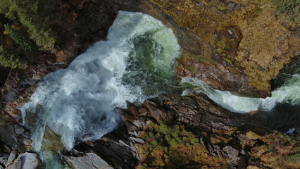 Krimml Waterfalls in Austrian Alps - 786606115